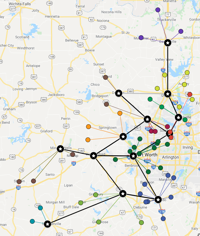 FIBER11 Network Map